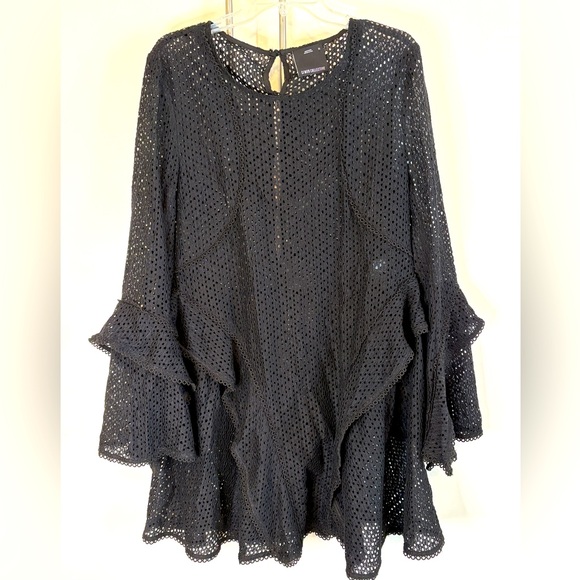 C/MEO Collective Dresses & Skirts - C/MEO Collective Black Eyelet Dress